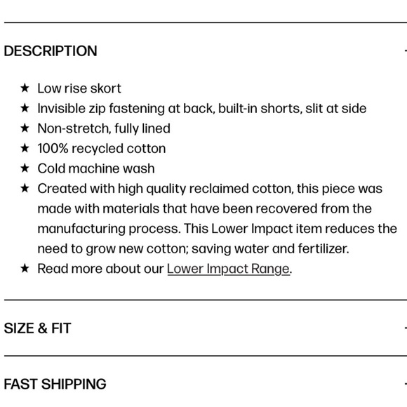 Princess Polly Gigi mini skort size 10. New without tags nor partial label. - Picture 8 of 11